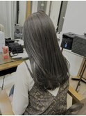 前髪/ロング/カーキグレーベージュ/オリーブグレージュ/新宿4