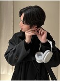 センターパートニュアンスパーマダウンパーマコンマヘアビジネス