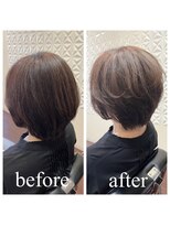 アウラ(aura) カット+ハーバルカラー+艶髪トリートメント