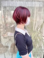 美容室 アクイール グラッセ(Accueillir grace)&nbsp;ショート×レッドカラー