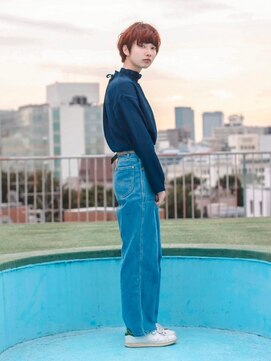 デビュー 沖縄泡瀬店(Debut) アンブレラカラー/こなれミディ/イメチェン/ウェーブパーマ