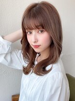 アフロート エル 錦糸町(AFLOAT L)&nbsp;前髪/ネビージュ/ボブルフ/レイヤーカット/黒髪/結べるボブ