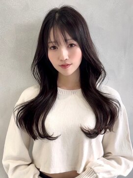 アース コアフュールボーテ 上田店(EARTH coiffure beaute) ナチュラルベージュ_ヨシンモリ_顔周りレイヤー_レイヤーカット