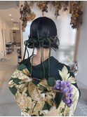 成人式セット×ツインシニヨン