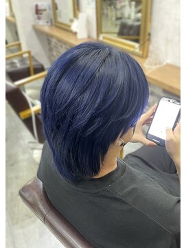 クラビス プラチノ(CLAVIS PRATINO) メンズカット/ネイビーブルーカラー/ダブルカラー