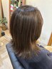 カット＋白髪ぼかしハイライト＋カラー￥17600