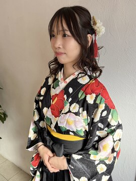 レクタ(recta) 卒業式 袴ヘア ヘアアレンジ ハーフアップ