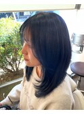 ハイカラー/お洒落にトーンダウン/退色も綺麗なブルーブラック