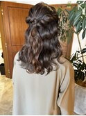 ハーフアップ/ヘアアレンジ/セット/結婚式セット