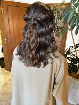 アンディ ニジュウサンド クリエイション(and D 23℃ creation) ハーフアップ/ヘアアレンジ/セット/結婚式セット