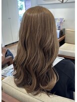 リシェールグリーン 越谷花田店(RICHAIR GREEN)&nbsp;デザインカラー/レイヤーカット/ウェットヘア/オリーブベージュ