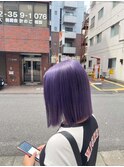 イメチェン/レッドブラウン/フルバング/似合わせカット/立川駅