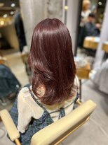 エッセ 大阪梅田茶屋町店(esse)&nbsp;red brown × layer cut