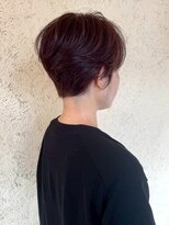 プリモ ココ 鍋島店(Primo coco.)&nbsp;ショートレイヤー ハンサム ショート ブラウンベージュ 艶髪