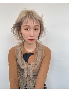 ザチェアー 名駅(The Chair) ブロンドベージュ×グレー　デザインカラー！