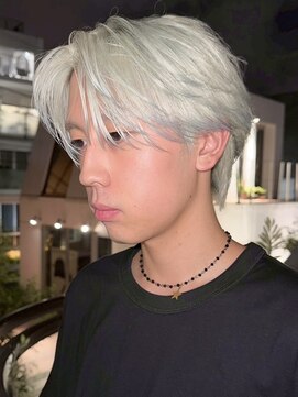 サンクマーケット 渋谷(cinq MARKET) 渋谷ダブルカラーショートウルフボブグレージュカラー30代40代