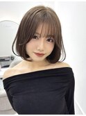 ナチュラルボブ　顎下ボブ　 ショコラベージュ　＊Lilme＊