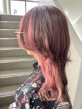  ピンクブラウン×ベビーピンクインナー