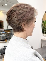 ファチュール(fAture.)&nbsp;絶壁解消ショートヘア40代50代60台ピンクグレージュ脱白髪染め