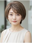 白髪ぼかしハイライトブリーチミルクティー