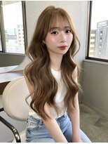 ボタン ハカタ(VOTAN hakata) 福岡美容室/レイヤーカット/博多美容室/ミルクティーベージュ