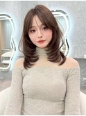 ♪ミディアムレイヤー/ハッシュカット/韓国ヘア/大宮美容室/埼玉
