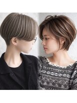 カライングドゥ(ing deux) 大人可愛い20代30代40代黒髪前下がりショートボブ丸みショート◎