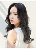 似合わせカット◎韓国風くびれ髪質改善カラーロングヘア