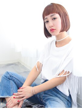 アン ヘア デザイン(un hair design) 【 un 】ボブ×ストレート×ワイドバング