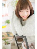 斜めショートバングで★ヘルシーボブ