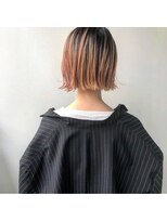 ヤント(yant)&nbsp;ベビーピンク × 切りっぱなしボブ