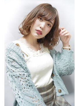 レスピア 銀座(Respia) ゆるふわカールのボブスタイル【銀座】