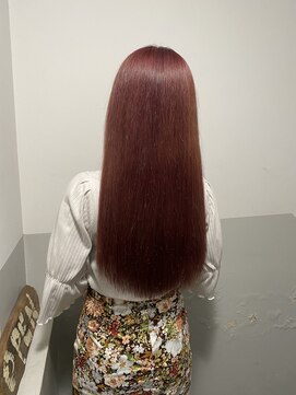 ミエル ヘア 新宿(miel hair) 大人のピンクパープル