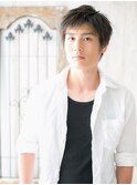 暖色系カラーで爽やか♪ツーブロックショートb
