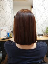 ヘアーカルチャー 小倉台店 HAIR CULTURE&nbsp;ミディアムストレート髪質改善カラー艶髪ブラウン