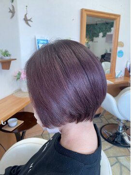 ナチュラ(Natura) ブリーチ有り　高彩度グレイカラー