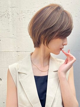 ロンドエニカ 大宮(Lond enika) 切りっぱなしボブエアリーロング美髪ピンクブラウン[大宮]