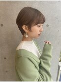 [乾かすだけでOK］小顔ショートボブ