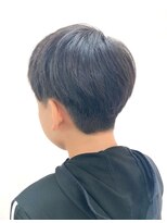 黄ぐまくん美容室 キッズ ツーブロック ショート