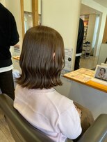 ヘアショップ エヌアンドエー 久喜菖蒲店(hair shop N&A) 大人綺麗な外ハネミディアムボブ/くびレイヤー/髪質改善カラー