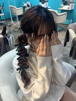 ツイン編み下ろし