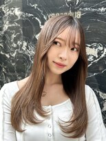 ヴィオットバイサロン(Viot by Salon)&nbsp;前髪ありこなれミディイメチェンウェーブパーマアンブレラカラー