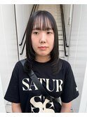 CAF FUKO ダークオリーブグレージュ/レイヤーカット/大阪/心斎橋