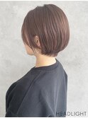 小顔ショート×マロンブラウン