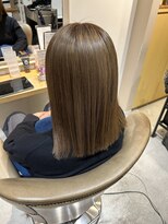 トリート 浦安店(TREAT)&nbsp;切りっぱなし×ミルクティーベージュ_TREAT浦安