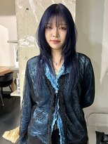 ゾーイダイミョウ(ZOEY daimyo) layer cut/ navy blue