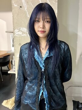 ゾーイダイミョウ(ZOEY daimyo) layer cut/ navy blue