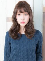 TRE南流山　斜めバング☆グレーベージュ☆レイヤー韓国風巻きe