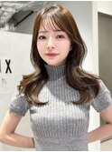 韓国ヘア/レイヤーカット/前髪顔まわりカット/縮毛矯正/髪質改善