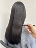 [極上の艶髪になりたい方]カット+髪質改善ストレート+艶トリートメント￥22000